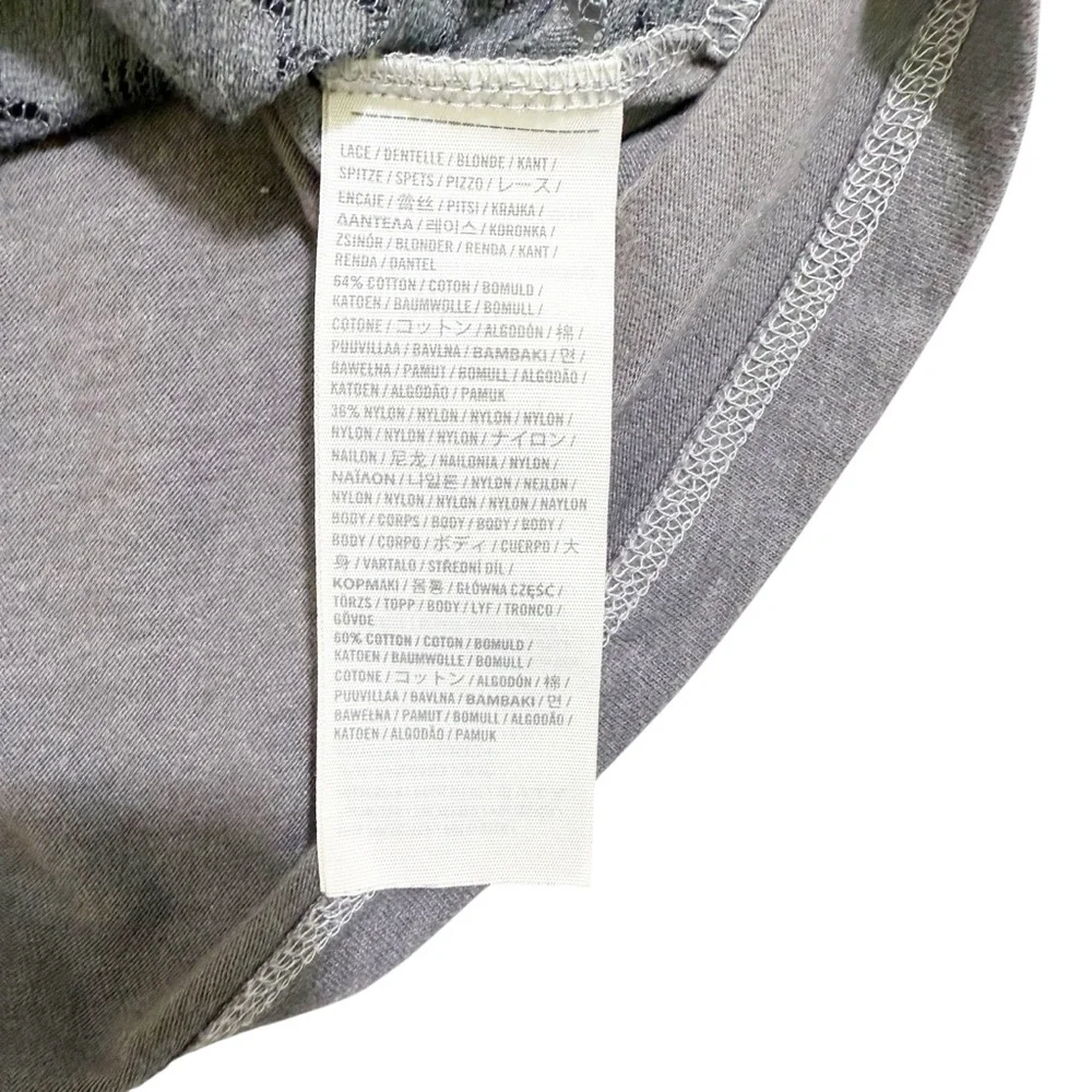 Hollister Y2K Lace Sheer Pocket Baby‎ Tee size M